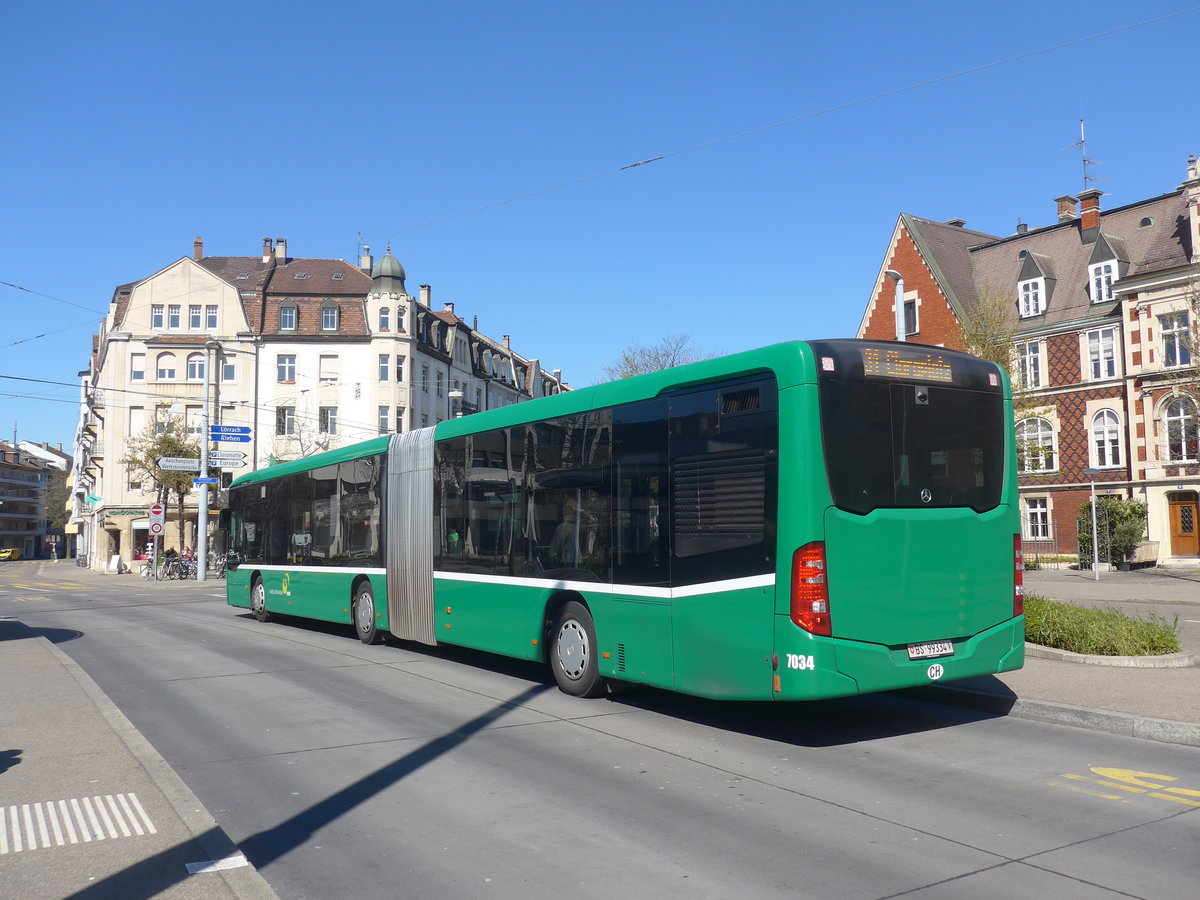 (215'743) - BVB Basel - Nr. 7034/BS 99'334 - Mercedes am 31. M�rz 2020 in Basel, Wettsteinplatz