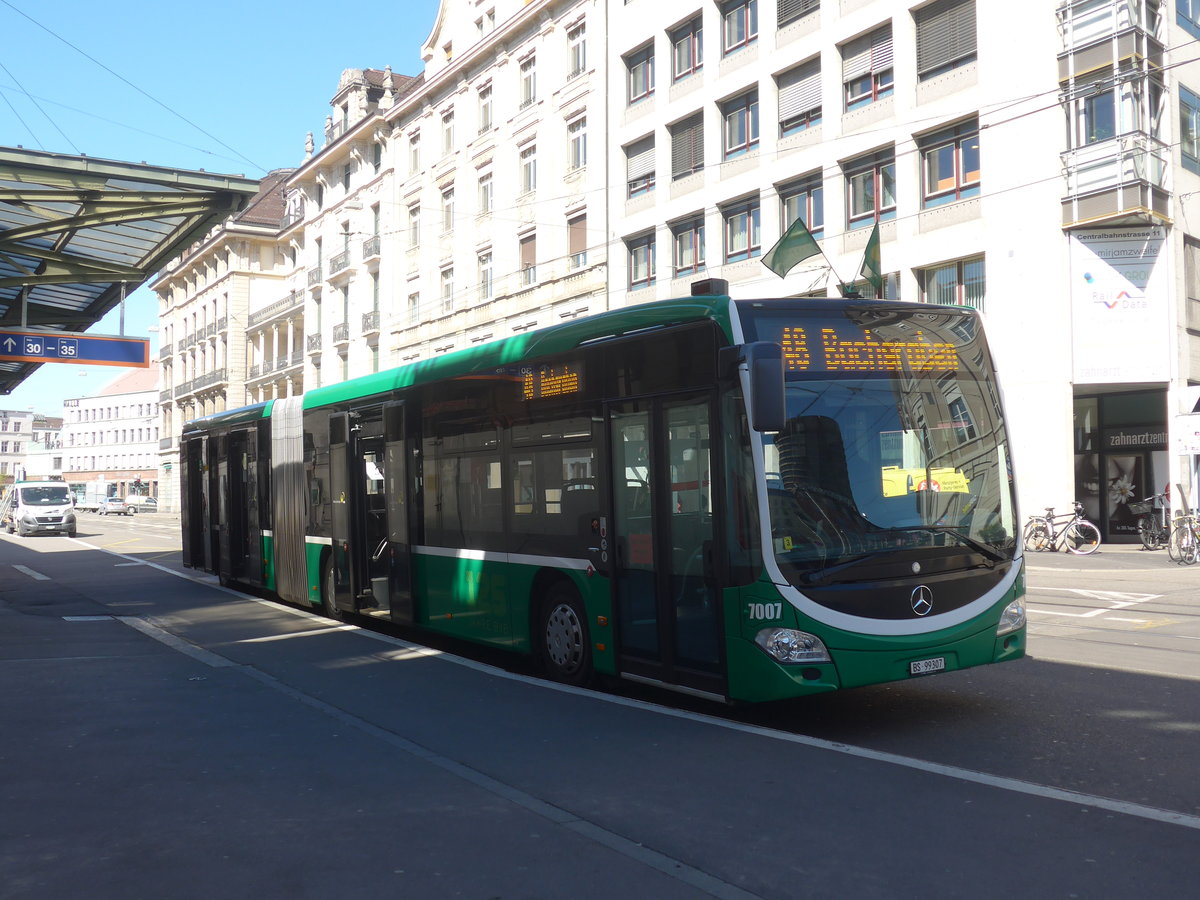 (215'748) - BVB Basel - Nr. 7007/BS 99'307 - Mercedes am 31. M�rz 2020 beim Bahnhof Basel
