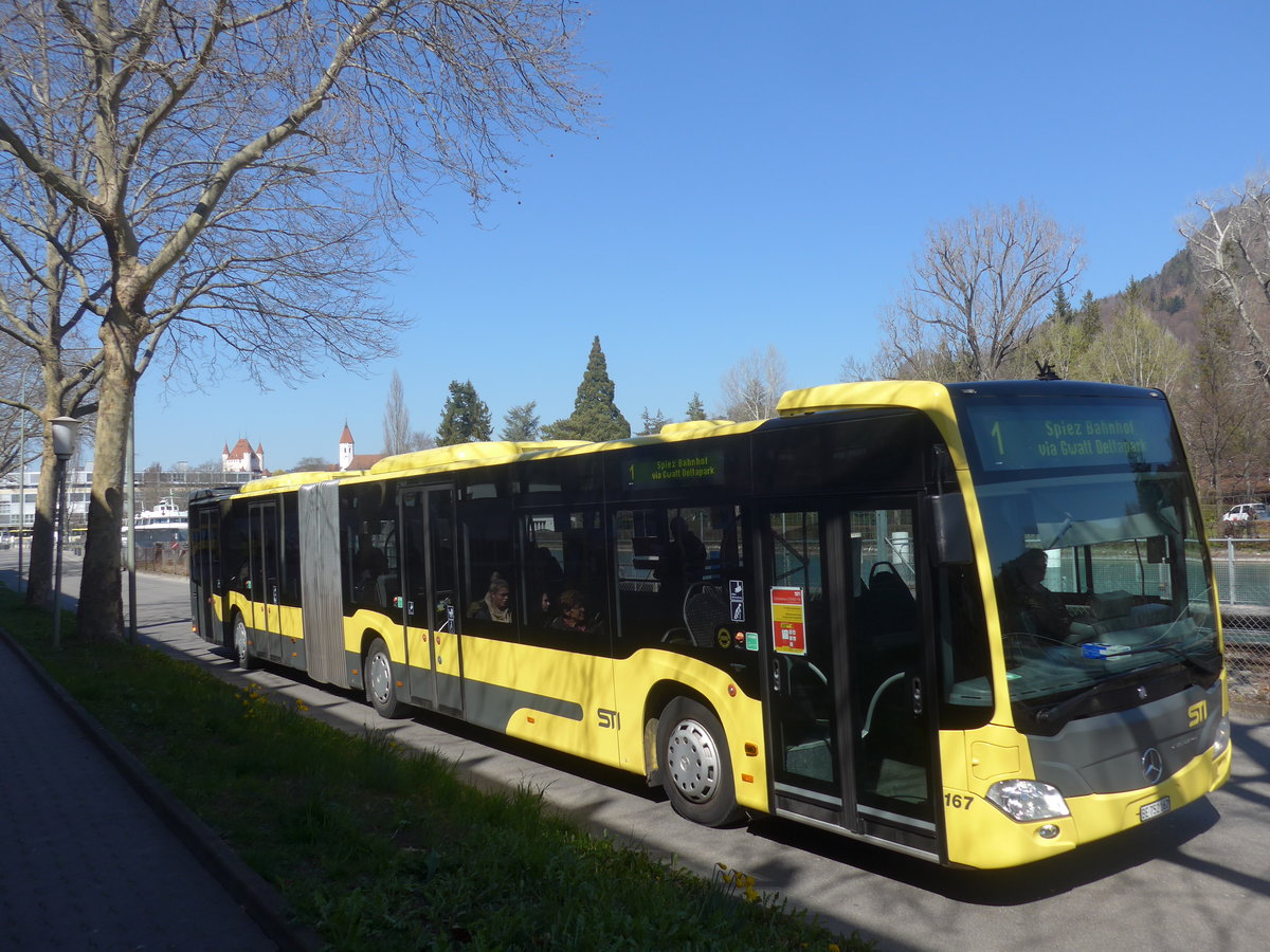 (215'774) - STI Thun - Nr. 167/BE 752'167 - Mercedes am 1. April 2020 in Thun, Rosenau