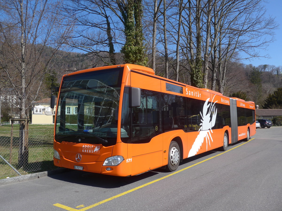 (215'776) - STI Thun - Nr. 171/BE 752'171 - Mercedes am 1. April 2020 bei der Schiffl�ndte Thun