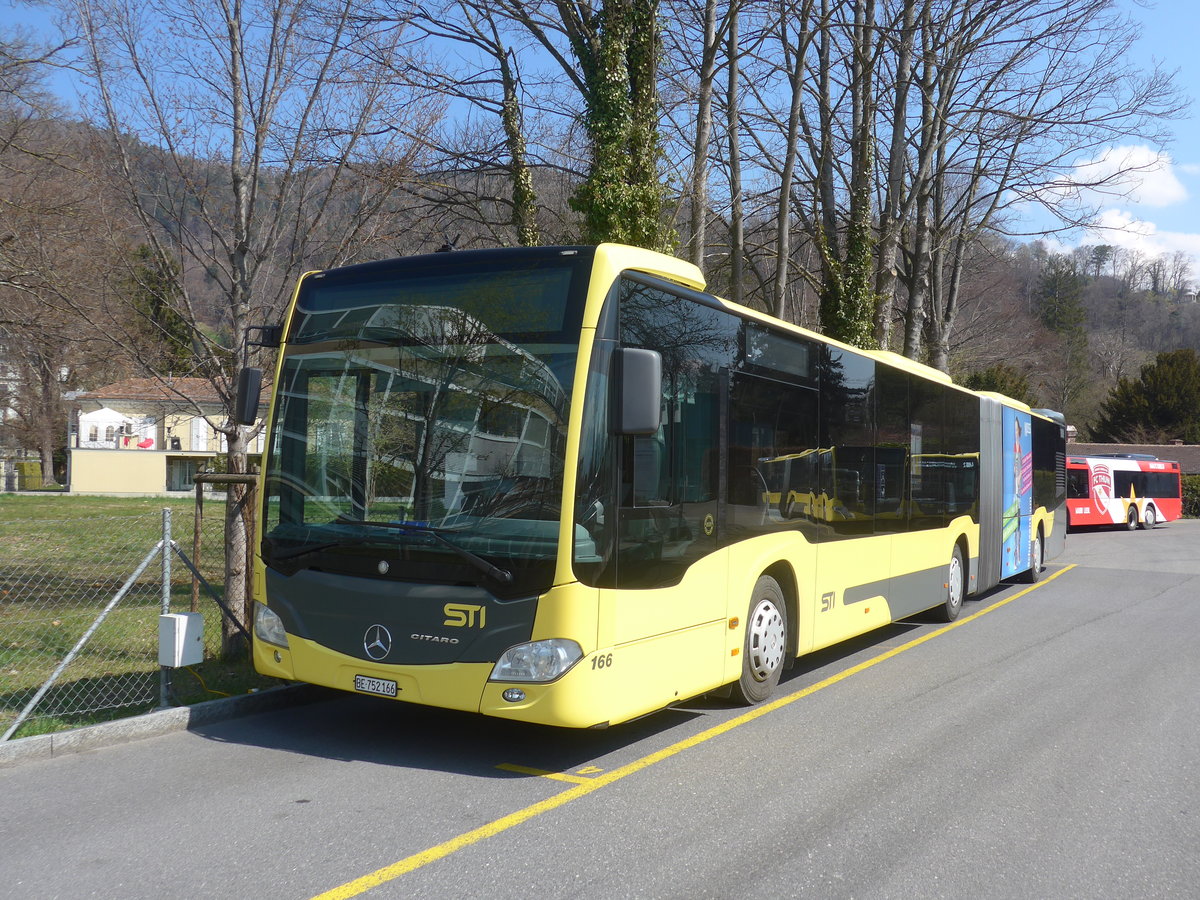 (215'792) - STI Thun - Nr. 166/BE 752'166 - Mercedes am 2. April 2020 bei der Schiffl�ndte Thun