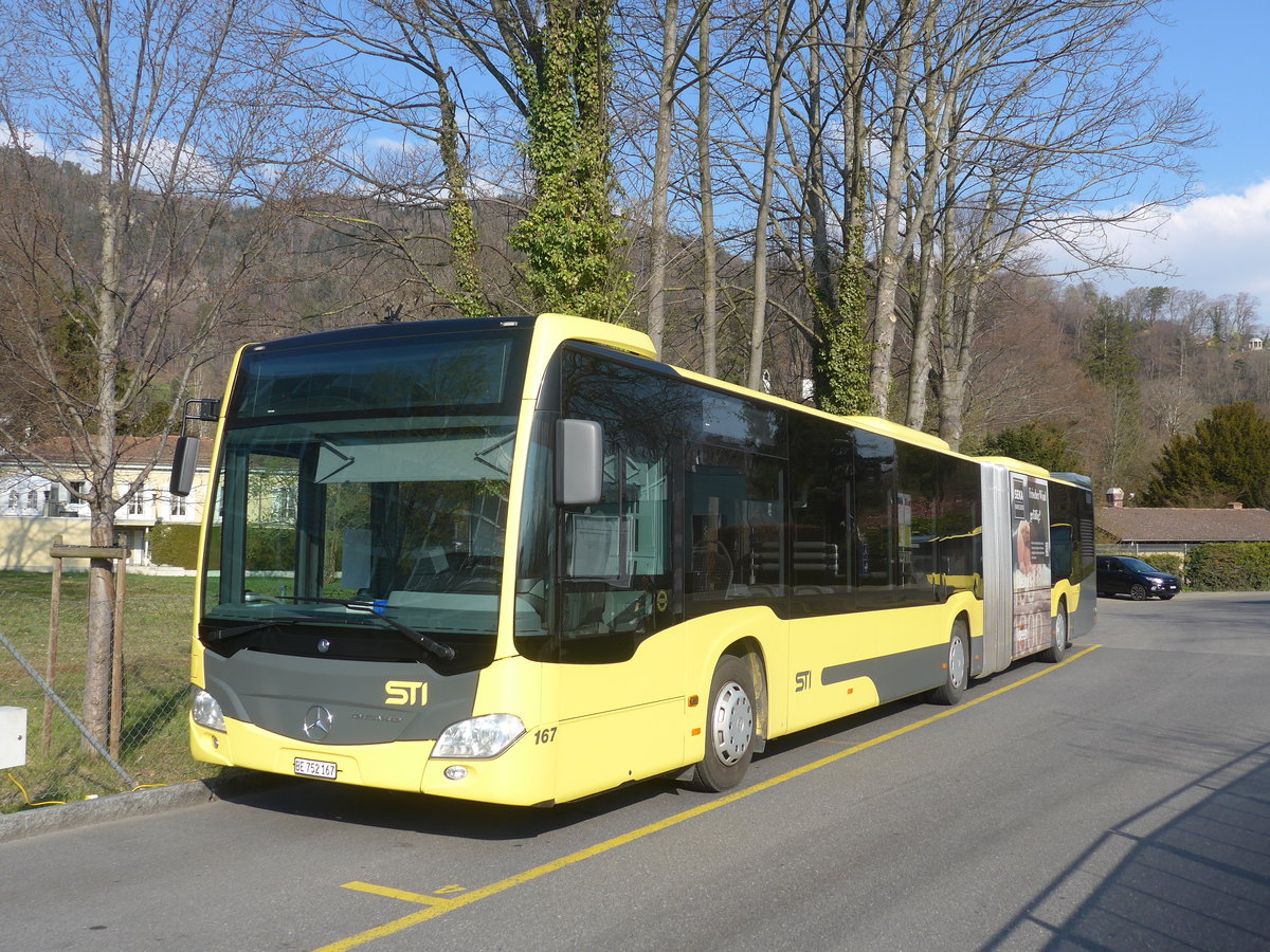 (215'815) - STI Thun - Nr. 167/BE 752'167 - Mercedes am 3. April 2020 bei der Schiffl�ndte Thun