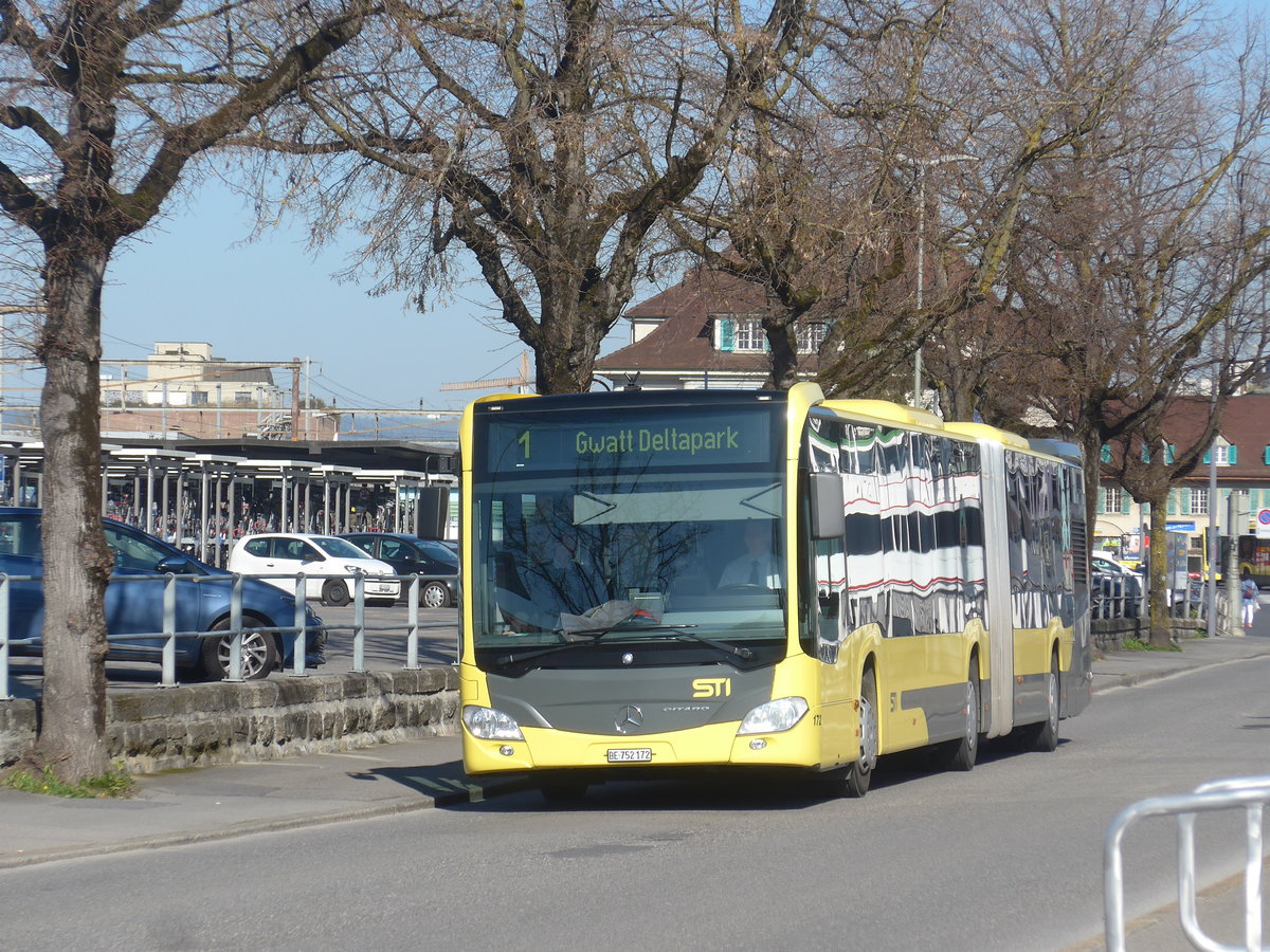 (215'895) - STI Thun - Nr. 172/BE 752'172 - Mercedes am 6. April 2020 bei der Schiffl�ndte Thun