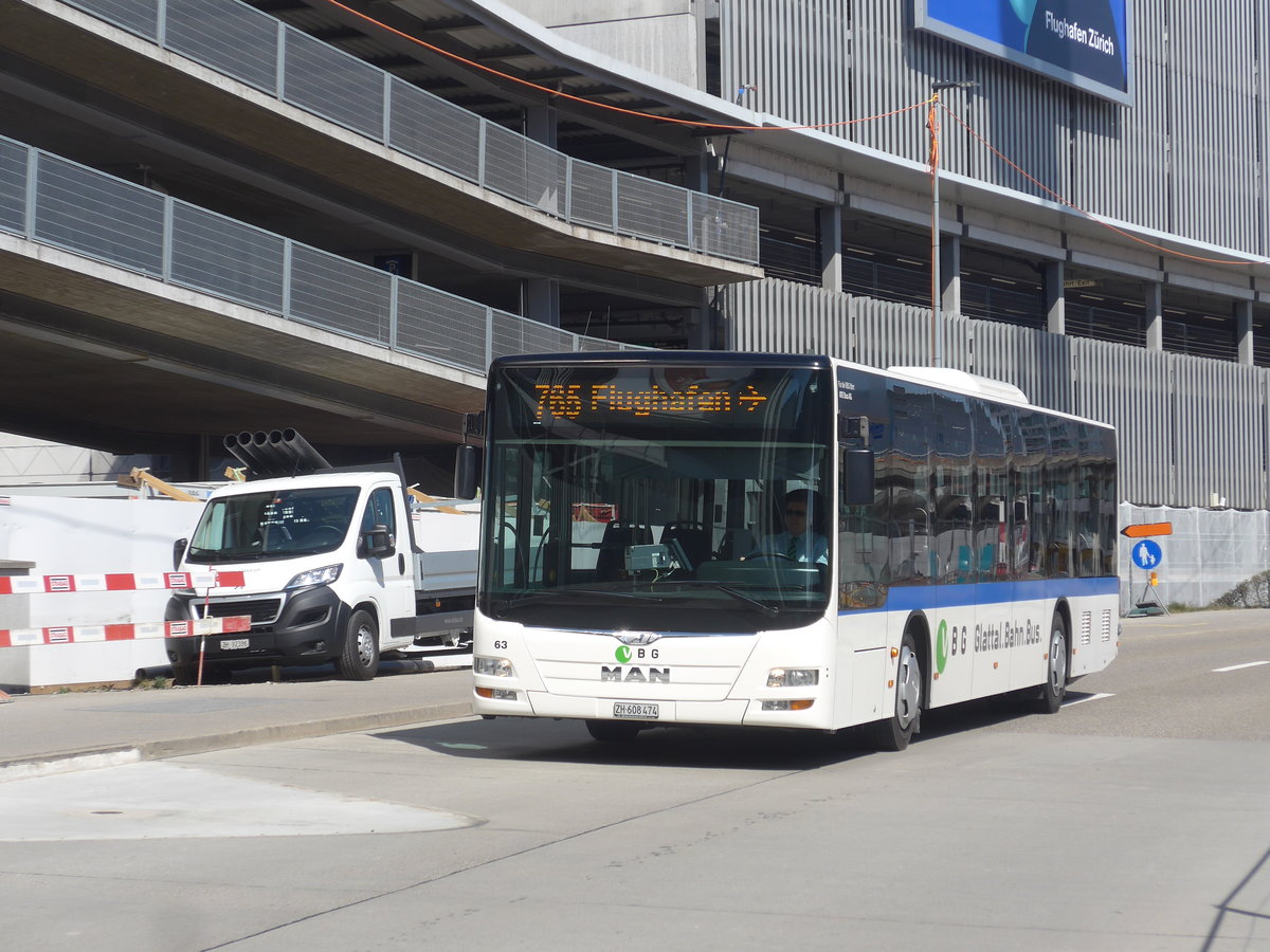 (215'907) - ATE Bus, Effretikon - Nr. 63/ZH 608'474 - MAN am 6. April 2020 in Z�rich, Flughafen