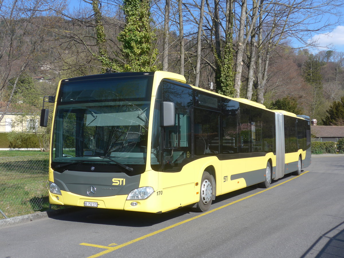 (215'936) - STI Thun - Nr. 170/BE 752'170 - Mercedes am 7. April 2020 bei der Schiffl�ndte Thun