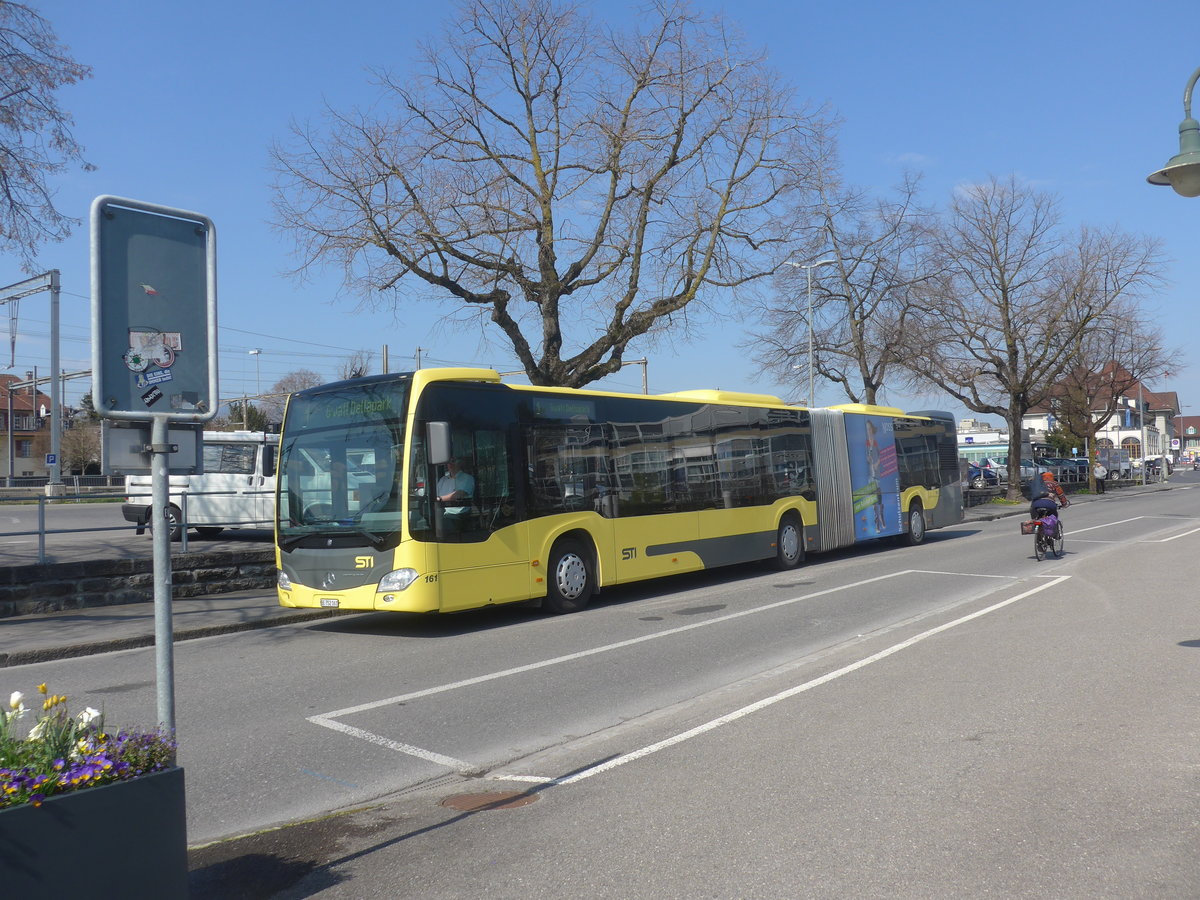 (215'969) - STI Thun - Nr. 161/BE 752'161 - Mercedes am 9. April 2020 bei der Schiffl�ndte Thun