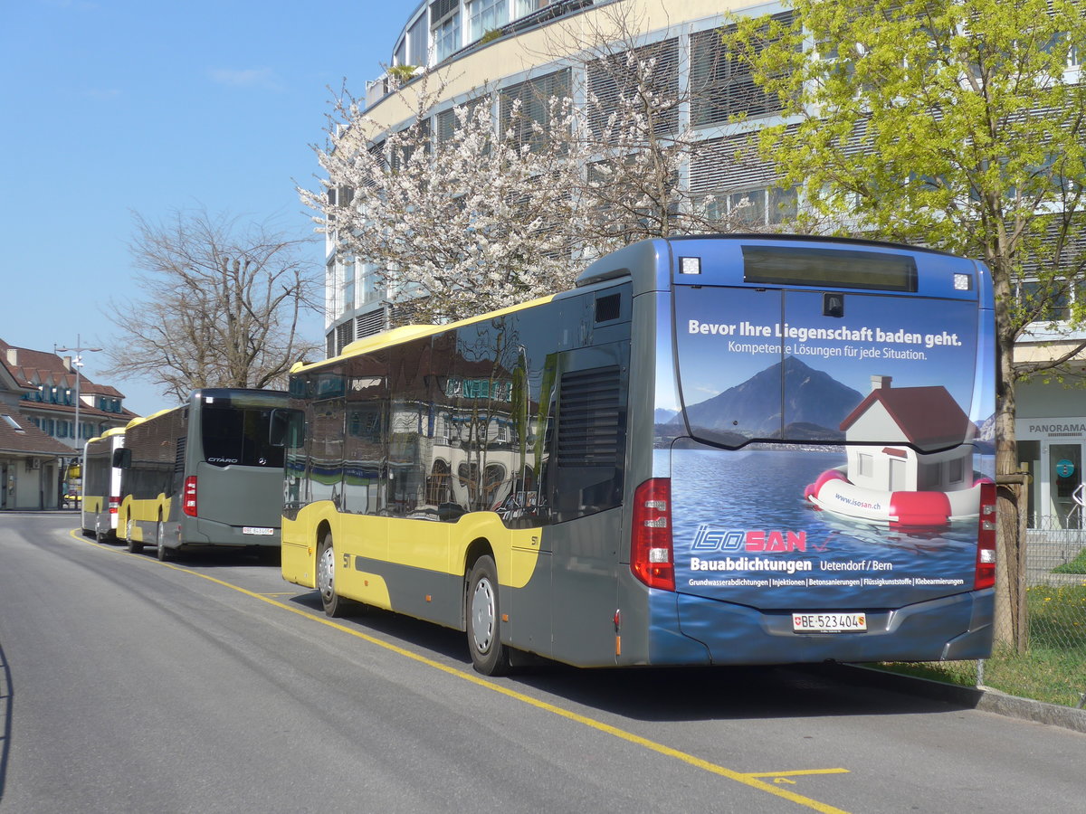 (215'971) - STi Thun - Nr. 404/BE 523'404 - Mercedes am 9. April 2020 bei der Schiffl�ndte Thun