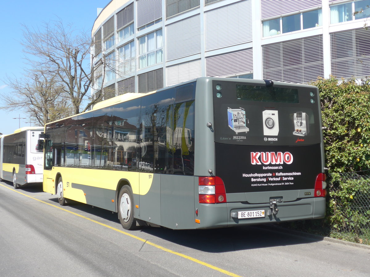 (215'999) - STI Thun - Nr. 152/BE 801'152 - MAN am 11. April 2020 bei der Schiffl�ndte Thun
