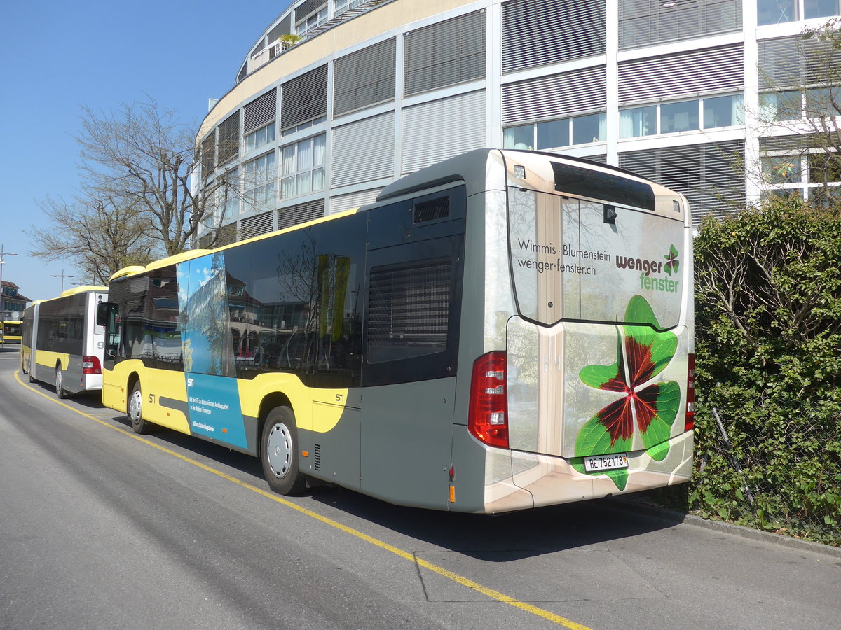 (216'039) - STI Thun - Nr. 178/BE 752'178 - Mercedes am 13. April 2020 bei der Schiffl�ndte Thun