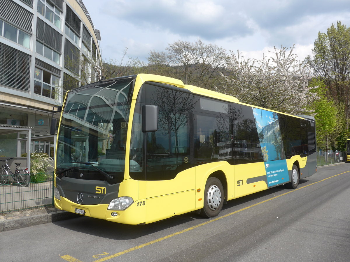 (216'044) - STI Thun - Nr. 178/BE 752'178 - Mercedes am 13. April 2020 bei der Schiffl�ndte Thun