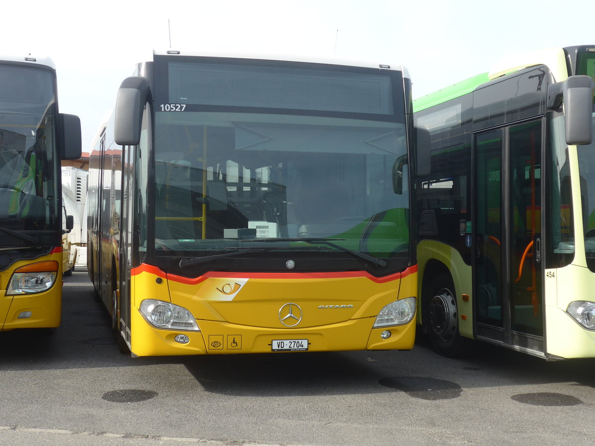 (216'229) - CarPostal Ouest - VD 2704 - Mercedes (ex TPB, S�deilles) am 19. April 2020 in Kerzers, Interbus