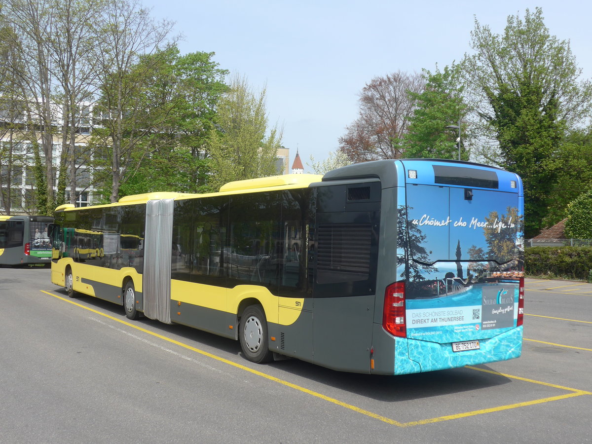 (216'287) - STI Thun - Nr. 170/BE 752'170 - Mercedes am 20. April 2020 bei der Schiffl�ndte Thun