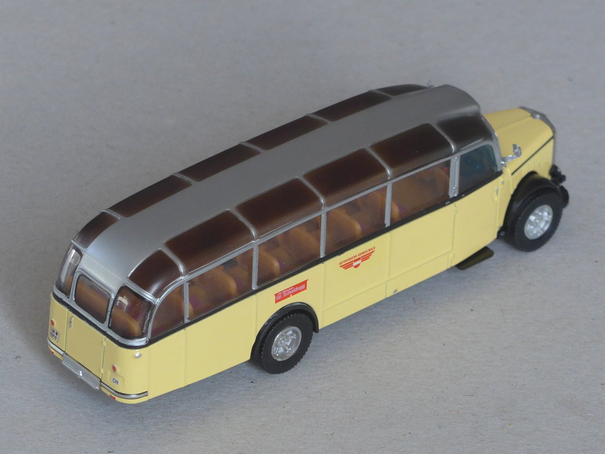 (216'397) - AVG Grindelwald - BE 82'916 - Saurer/Gangloff (ex P 23'128; ex P 2195) am 23. April 2020 in Thun (Modell)