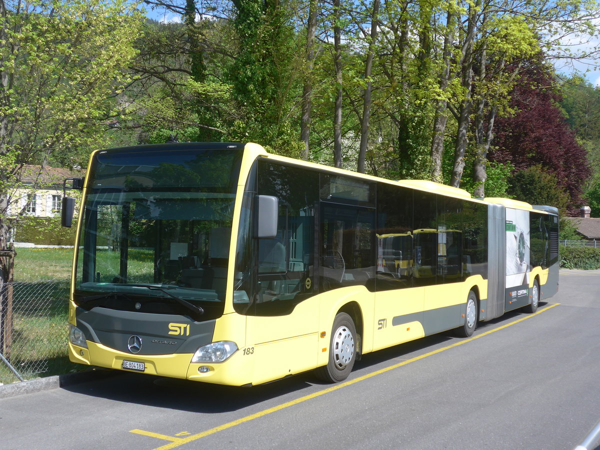 (216'405) - STI Thun - Nr. 183/BE 804'183 - Mercedes am 23. April 2020 bei der Schiffl�ndte Thun