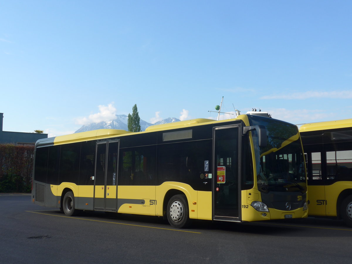 (216'465) - STI Thun - Nr. 192/BE 804'192 - Mercedes am 26. April 2020 bei der Schiffl�ndte Thun