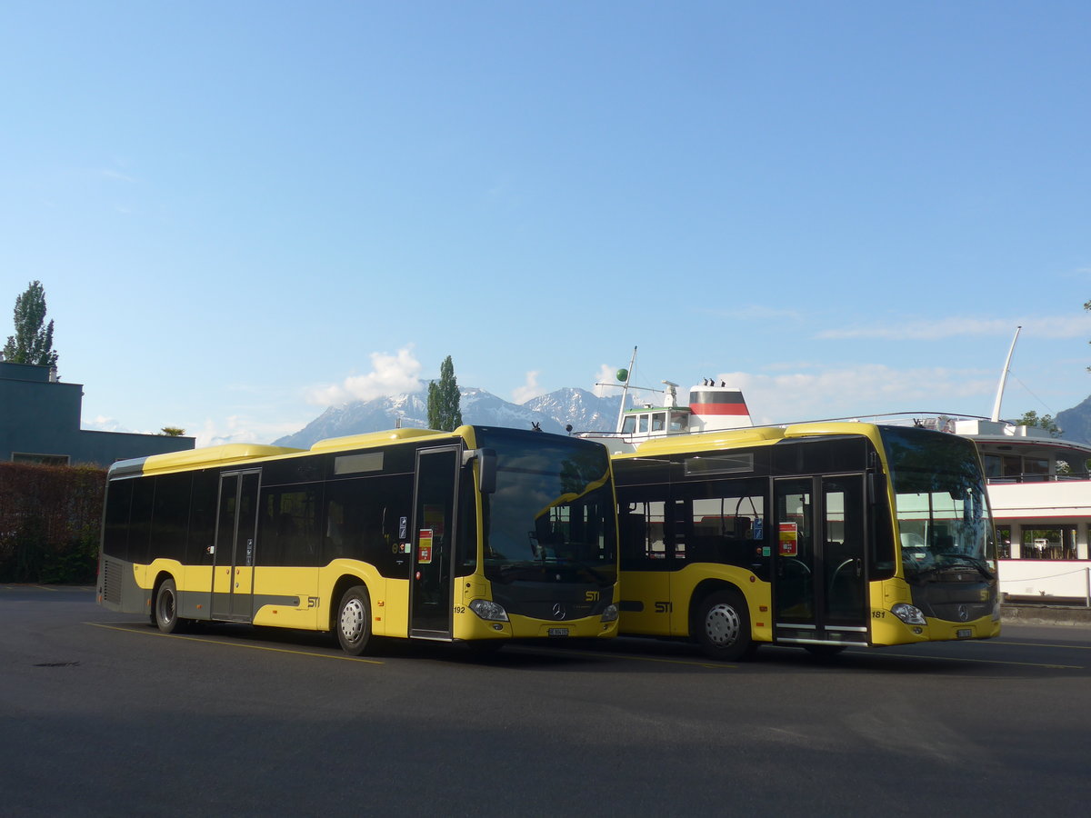 (216'466) - STI Thun - Nr. 192/BE 804'192 - Mercedes am 26. April 2020 bei der Schiffl�ndte Thun