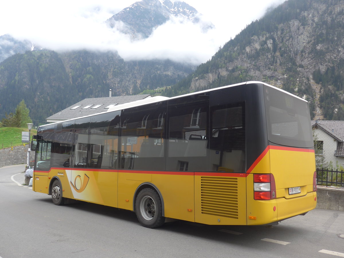(216'547) - AAGU Altdorf - Nr. 72/UR 9311 - MAN/G�ppel (ex PostAuto Bern; ex PostAuto Bern Nr. 217; ex RBS Worblaufen Nr. 217) am 28. April 2020 in Gurtnellen, Dorf