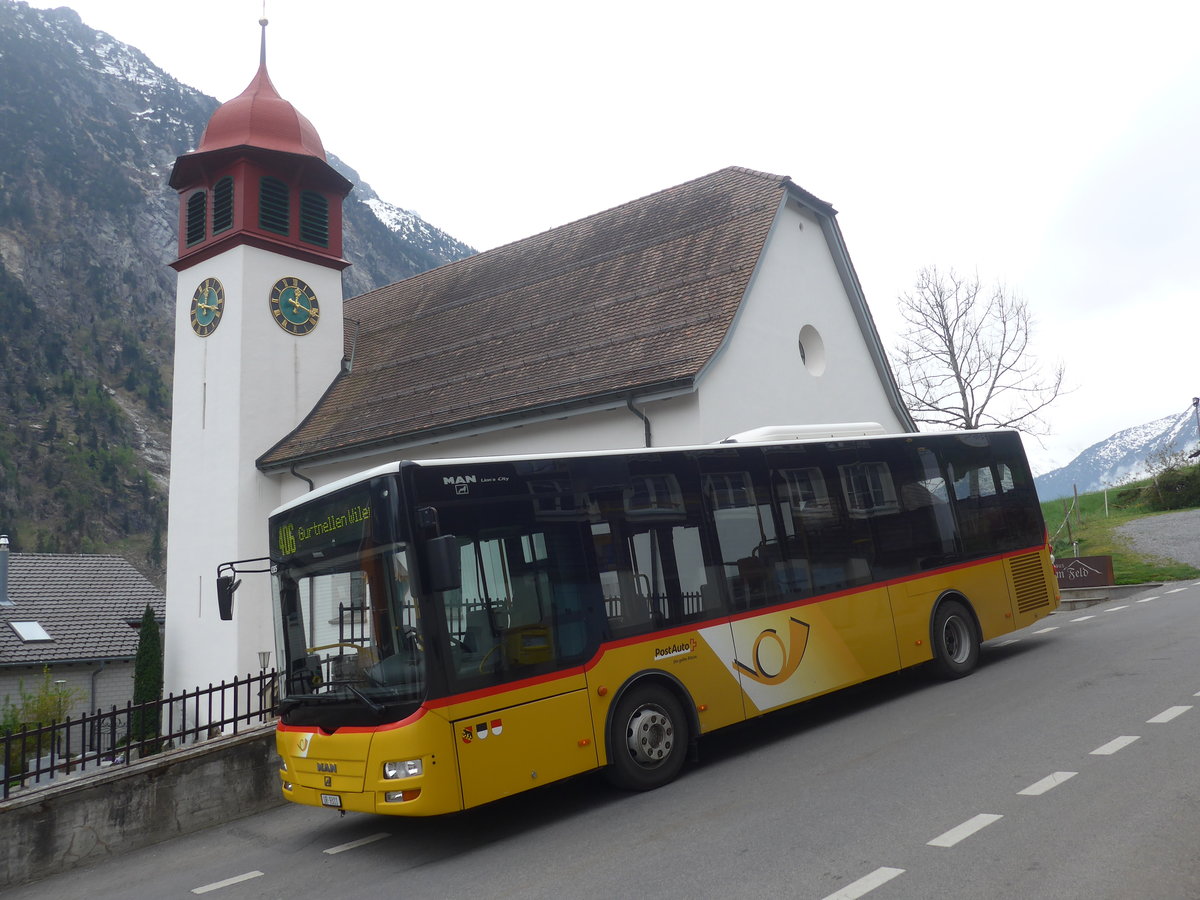 (216'548) - AAGU Altdorf - Nr. 72/UR 9311 - MAN/G�ppel (ex PostAuto Bern; ex PostAuto Bern Nr. 217; ex RBS Worblaufen Nr. 217) am 28. April 2020 in Gurtnellen, Dorf