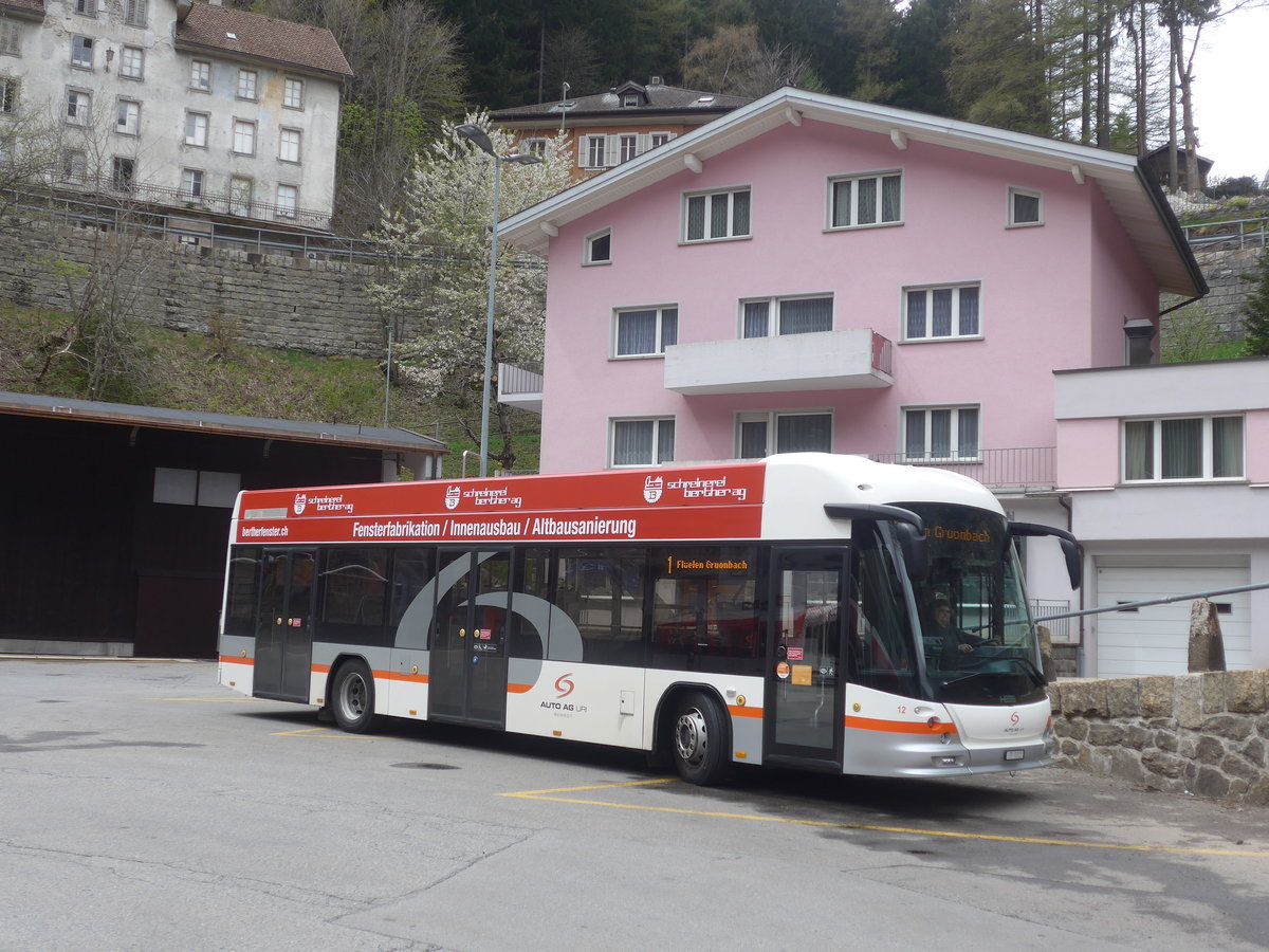 (216'558) - AAGU Altdorf - Nr. 12/UR 9315 - Hess am 28. April 2020 beim Bahnhof G�schenen