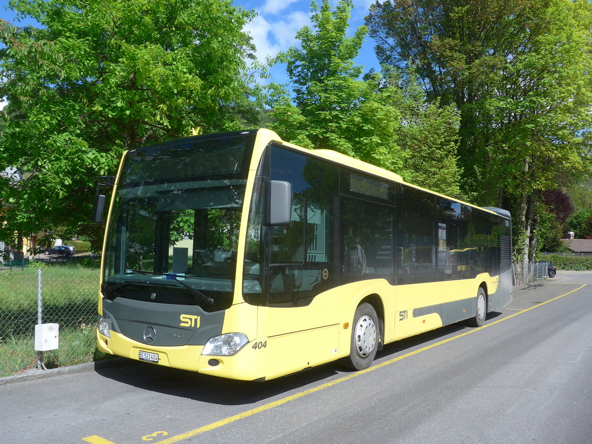 (216'589) - STI Thun - Nr. 404/BE 523'404 - Mercedes am 29. April 2020 bei der Schiffl�ndte Thun