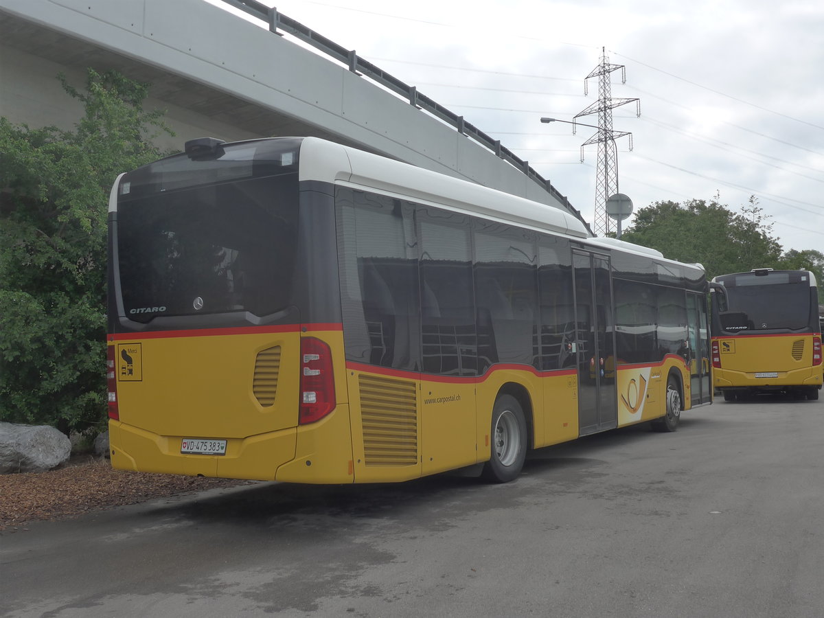 (216'721) - CarPostal Ouest - VD 475'383 - Mercedes (ex TPB, S�deilles) am 3. Mai 2020 in Kerzers, Interbus
