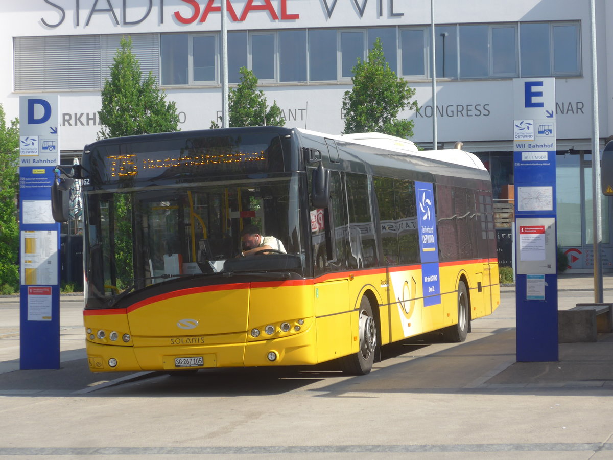 (216'799) - Schmidt, Oberb�ren - SG 267'105 - Solaris am 9. Mai 2020 beim Bahnhof Wil