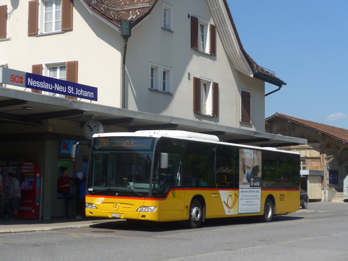 (216'806) - PostAuto Ostschweiz - SG 356'488 - Mercedes (ex Schmidt, Oberb�ren) am 9. Mai 2020 beim Bahnhof Nesslau-Neu St. Johann