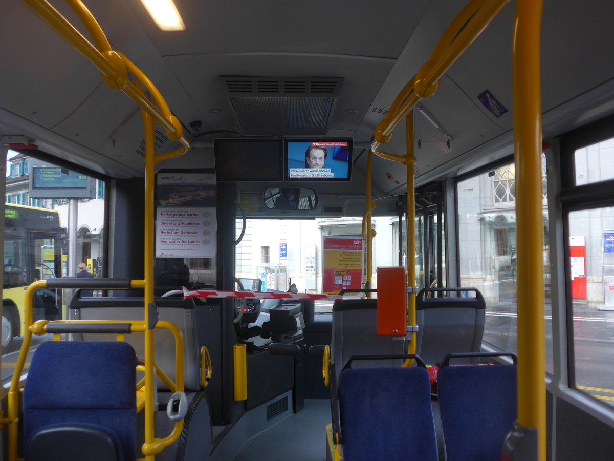 (216'893) - STI Thun - Nr. 129/BE 800'129 - MAN am 10. Mai 2020 beim Bahnhof Thun (Innenaufnahme)