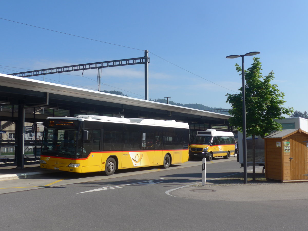 (217'040) - Schnider, Sch�pfheim - LU 15'606 - Mercedes am 17. Mai 2020 beim Bahnhof Sch�pfheim