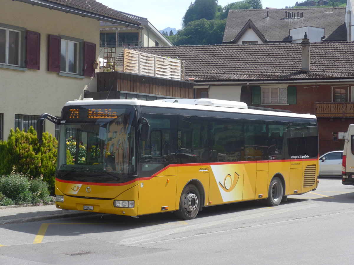 (217'191) - PostAuto Graub�nden - GR 168'877 - Irisbus am 23. Mai 2020 beim Bahnhof Schiers