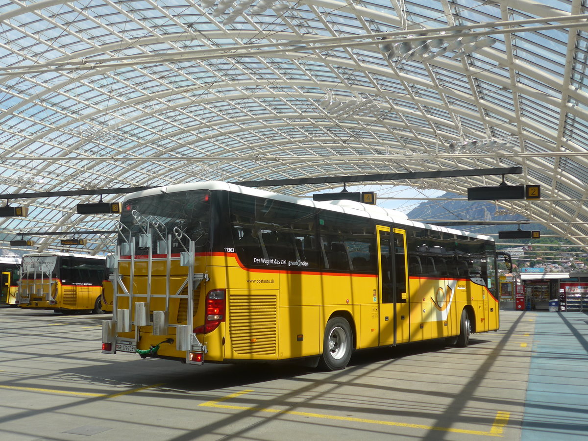 (217'218) - PostAuto Graub�nden - GR 179'703 - Setra am 23. Mai 2020 in Chur, Postautostation