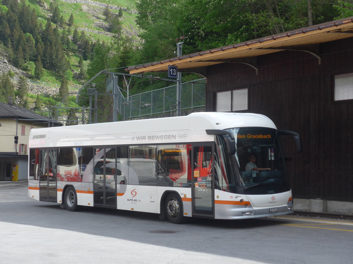 (217'341) - AAGU Altdorf - Nr. 10/UR 9141 - Hess am 24. Mai 2020 beim Bahnhof G�schenen