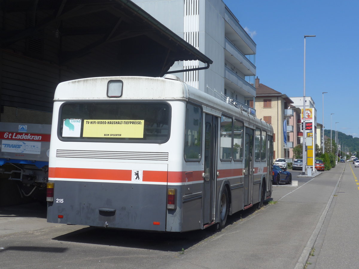 (217'386) - VBSG St. Gallen - Nr. 215 - Saurer/Hess am 30. Mai 2020 in Neuenhof, Z�rcherstrasse
