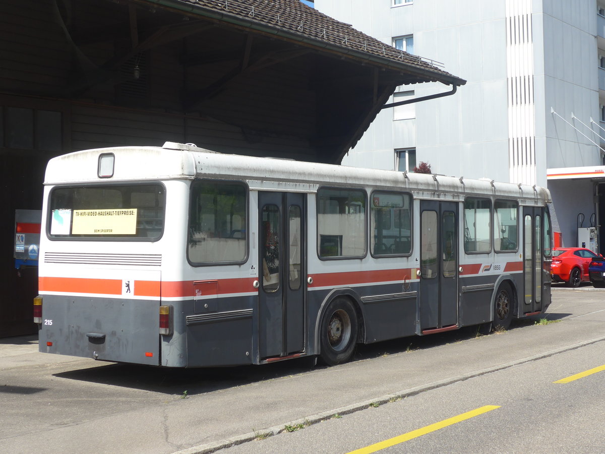 (217'391) - VBSG St. Gallen - Nr. 215 - Saurer/Hess am 30. Mai 2020 in Neuenhof, Z�rcherstrasse