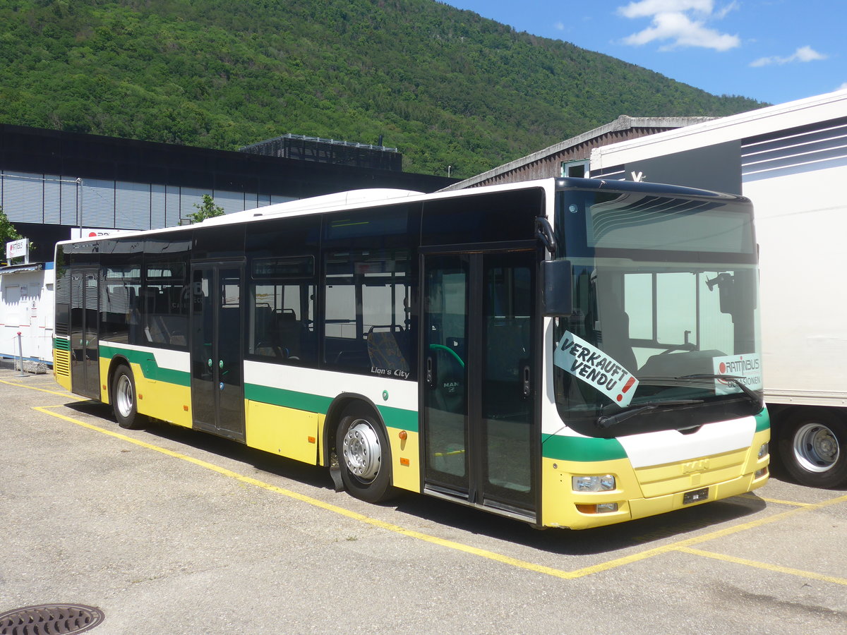 (217'517) - transN, La Chaux-de-Fonds - Nr. 207 - MAN (ex TN Neuch�tel Nr. 207) am 31. Mai 2020 in Biel, Rattinbus