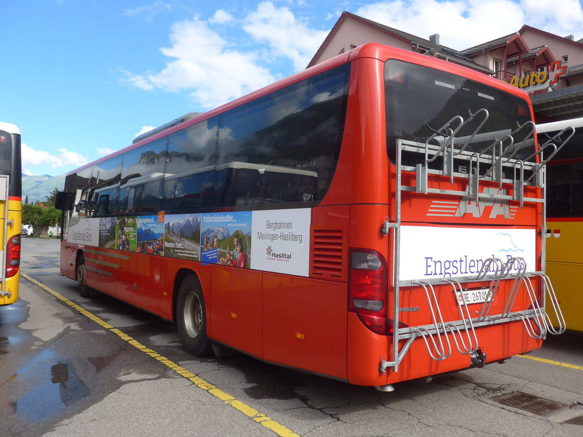 (218'075) - AFA Adelboden - Nr. 24/BE 26'701 - Setra am 21. Juni 2020 in Meiringen, Postautostation (Einsatz PostAuto f�r Engstlenalp-Bus)