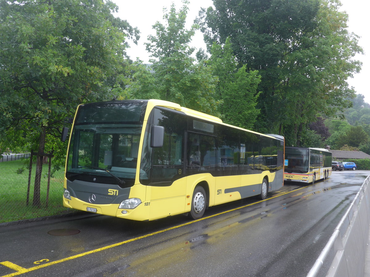 (218'285) - STI Thun - Nr. 181/BE 752'181 - Mercedes am 29. Juni 2020 bei der Schiffl�ndte Thun