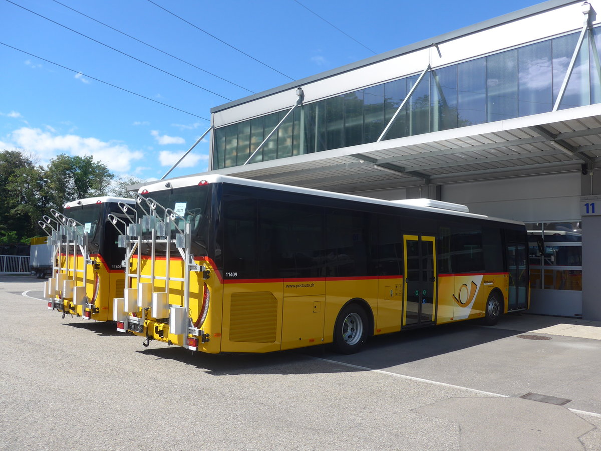 (218'486) - PostAuto Graub�nden - PID 11'409 - Iveco am 5. Juli 2020 in Hendschiken, Iveco