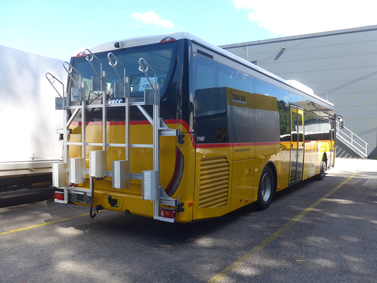 (218'492) - PostAuto Graub�nden - PID 11'407 - Iveco am 5. Juli 2020 in Hendschiken, Iveco
