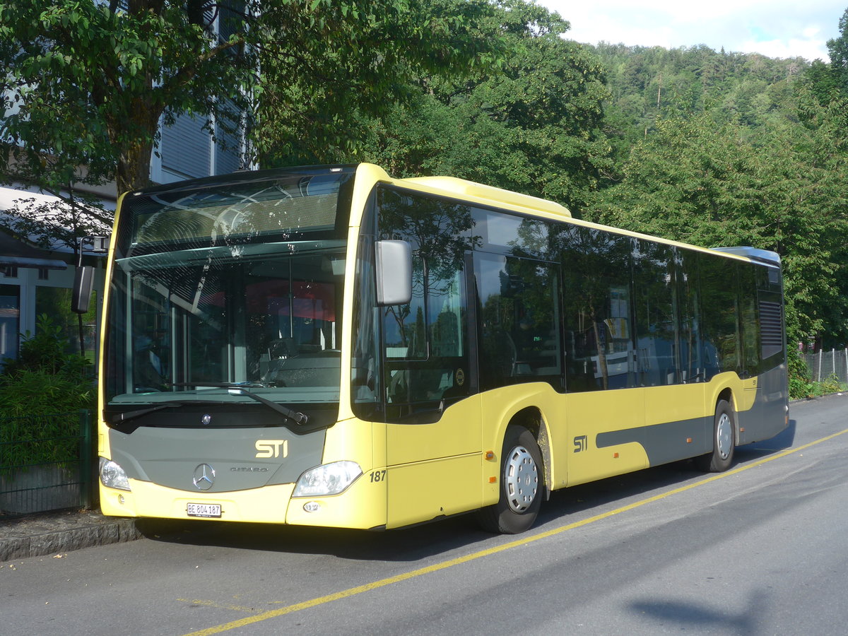 (218'493) - STI Thun - Nr. 187/BE 804'187 - Mercedes am 5. Juli 2020 bei der Schiffl�ndte Thun 