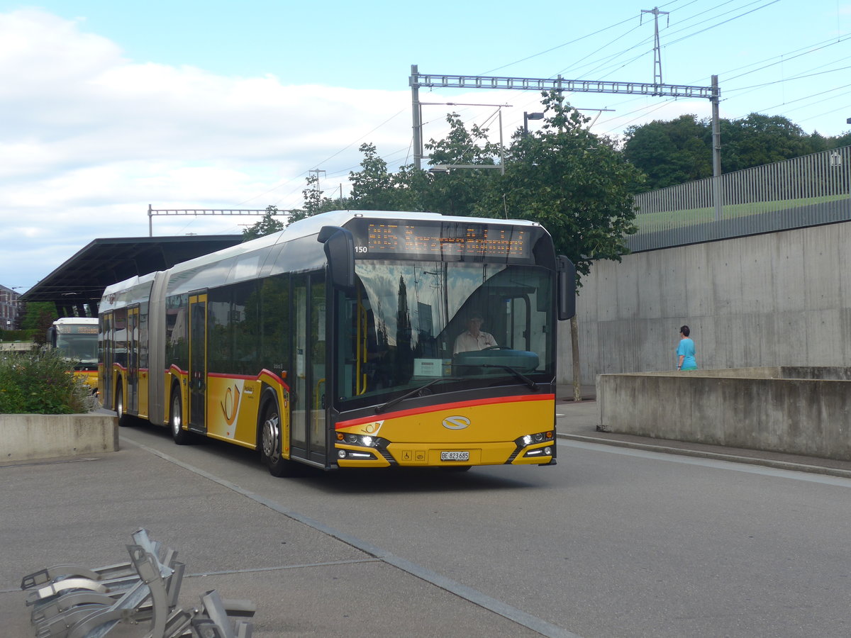 (218'587) - PostAuto Bern - Nr. 685/BE 823'685 - Solaris am 6. Juli 2020 beim Bahnhof Bern Br�nnen Westside