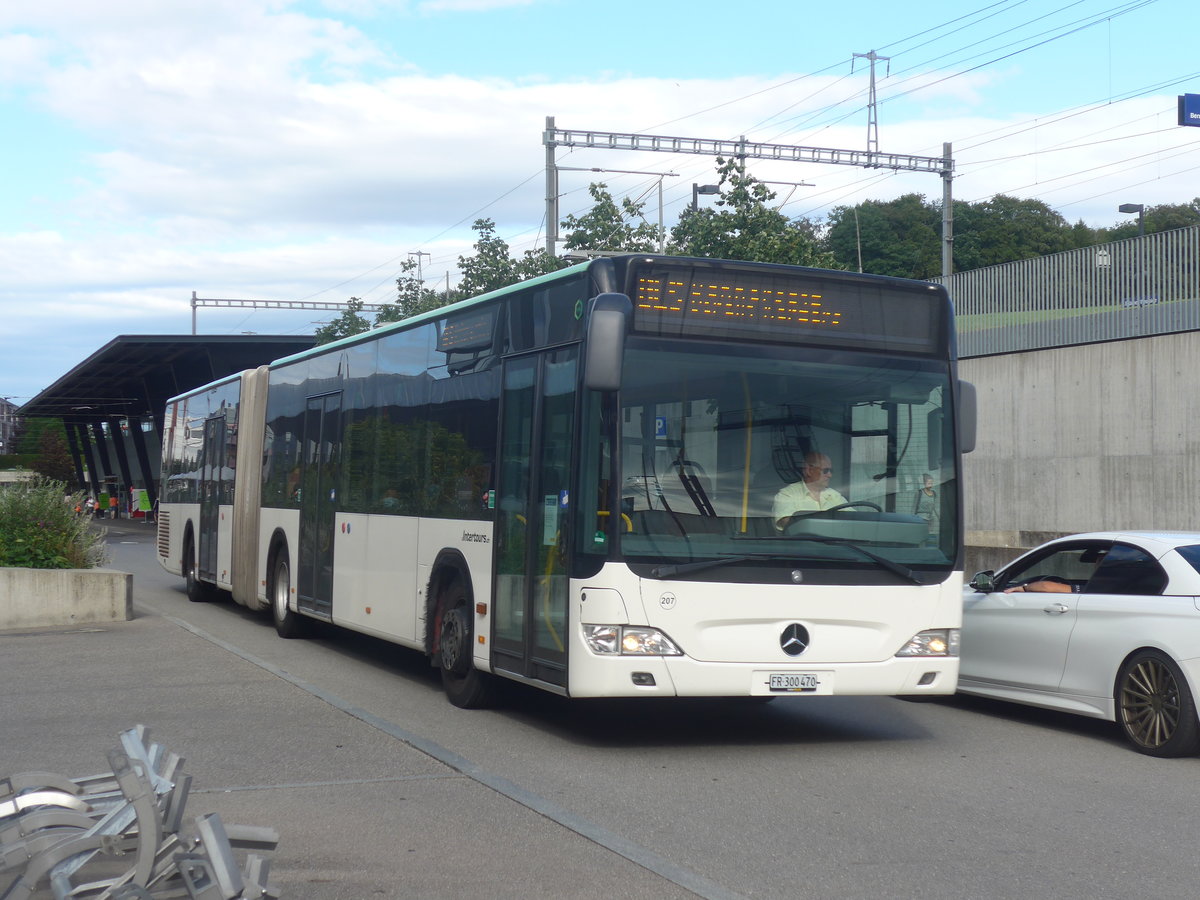 (218'598) - Intertours, Domdidier - Nr. 207/FR 300'470 - Mercedes (ex Zeretzke, D-Castrop-Rauxel Nr. 43) am 6. Juli 2020 beim Bahnhof Bern Br�nnen Westside