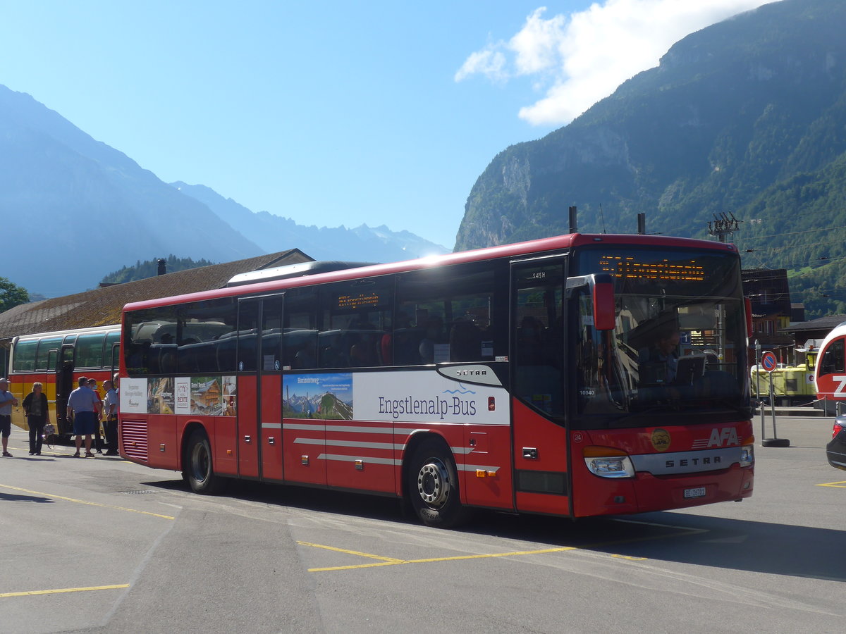 (218'635) - AFA Adelboden - Nr. 24/BE 26'701 - Setra am 12. Juli 2020 in Meiringen, Postautostation (Einsatz PostAuto f�r Engstlenalp-Bus)