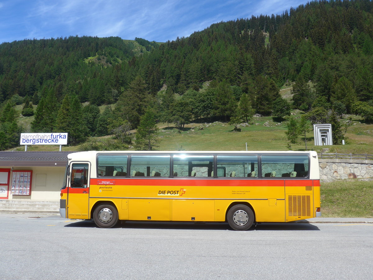(218'664) - Buzzi, Bern - BE 910'789 - Mercedes (ex Mattli, Wassen) am 12. Juli 2020 beim Bahnhof Oberwald