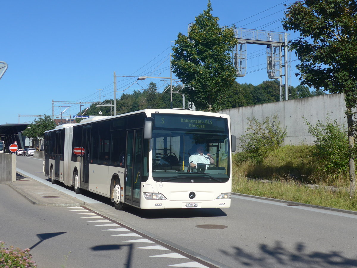 (218'694) - Intertours, Domdidier - Nr. 210/FR 300'480 - Mercedes (ex STI Thun Nr. 134) am 12. Juli 2020 beim Bahnhof Bern Br�nnen Westside