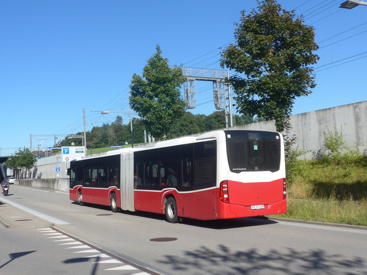(218'697) - Intertours, Domdidier - FR 300'468 - Mercedes (ex BLT Oberwil Nr. 99; ex Gschwindl, A-Wien Nr. 8413) am 12. Juli 2020 beim Bahnhof Bern Br�nnen Westside
