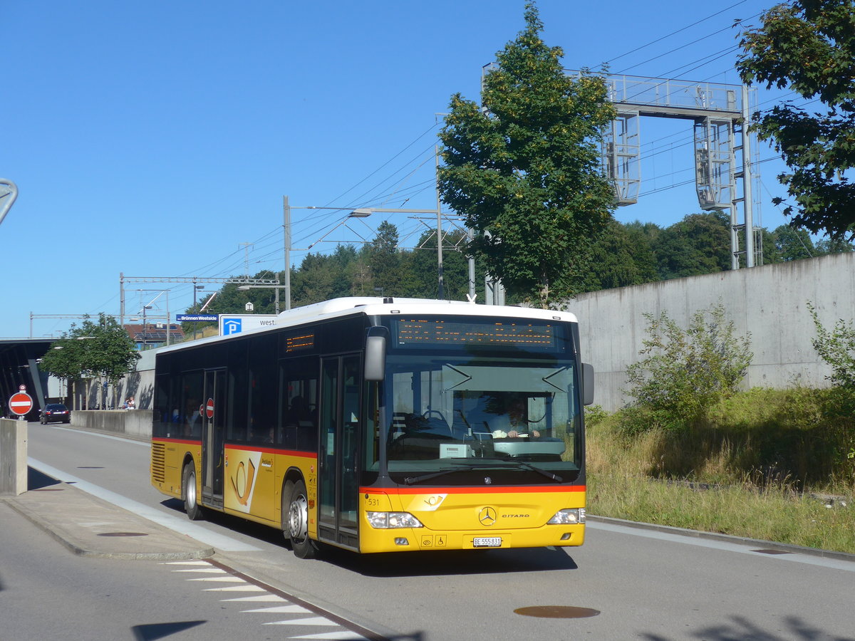 (218'700) - PostAuto Bern - Nr. 531/BE 555'831 - Mercedes am 12. Juli 2020 beim Bahnhof Bern Br�nnen Westside