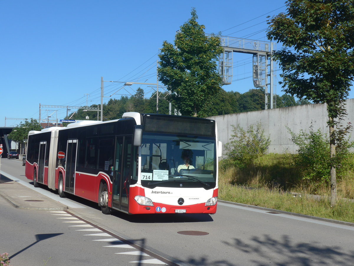(218'702) - Intertours, Domdidier - FR 300'477 - Mercedes (ex BLT Oberwil Nr. 97; ex Gschwindl, A-Wien Nr. 8409) am 12. Juli 2020 beim Bahnhof Bern Br�nnen Westside