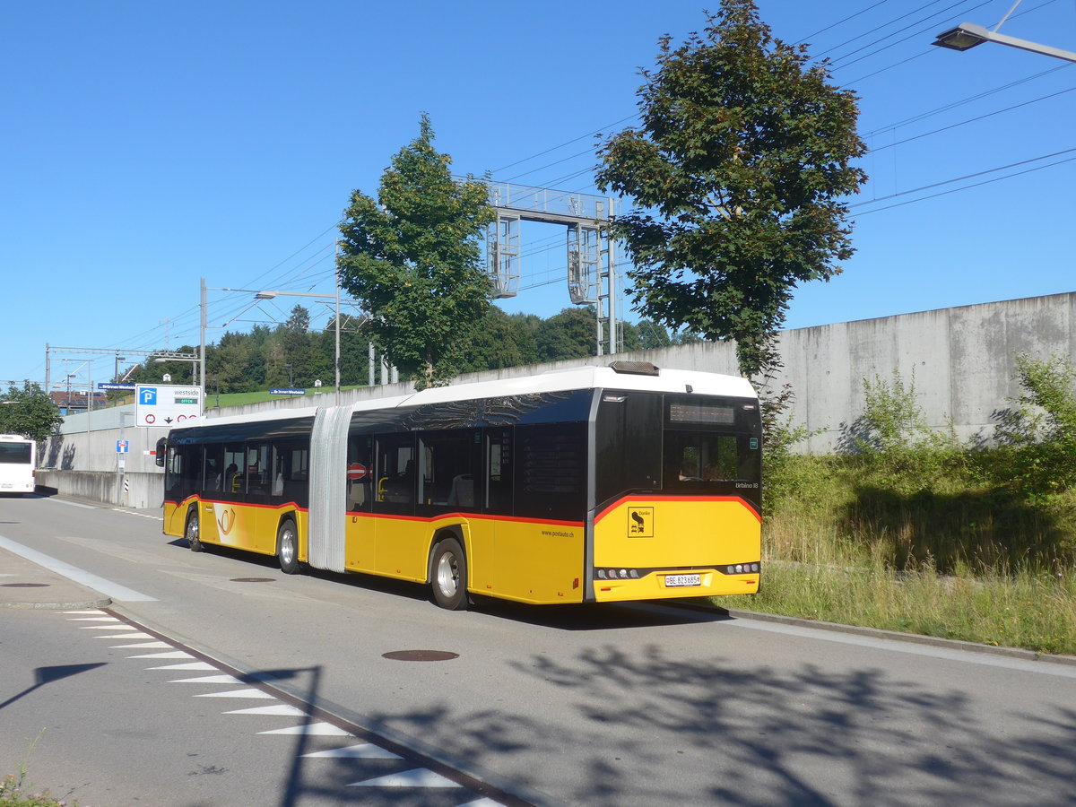 (218'704) - PostAuto Bern - Nr. 685/BE 823'685 - Solaris am 12. Juli 2020 beim Bahnhof Bern Br�nnen Westside
