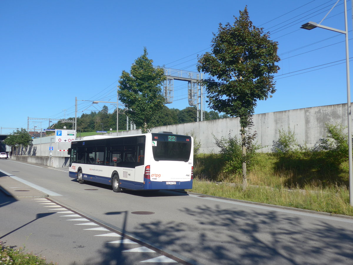 (218'705) - Gen�ve-Tours, Gen�ve - Nr. 984/GE 960'798 - Mercedes am 12. Juli 2020 beim Bahnhof Bern Br�nnen Westside